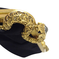 Roberto Cavalli clutch with snake decoration