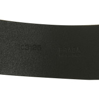 Prada Black belt with studs trim