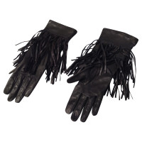 Max Mara Leather gloves with fringe
