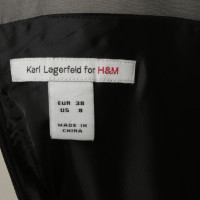 Karl Lagerfeld For H&M Kleid mit Mesh-Einsätzen in Schwarz