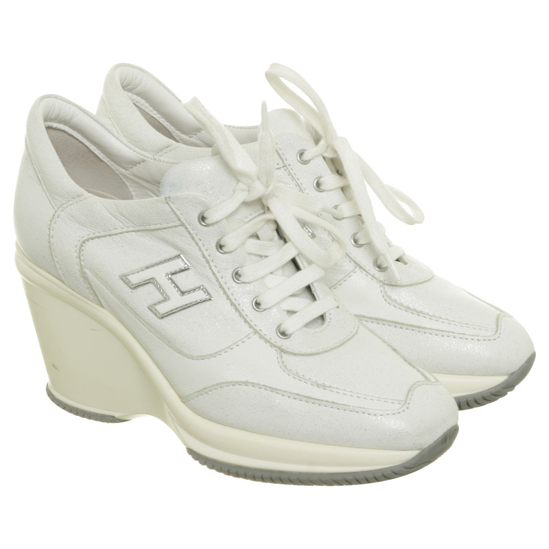 Hogan Sneaker-Wedges in Weiß