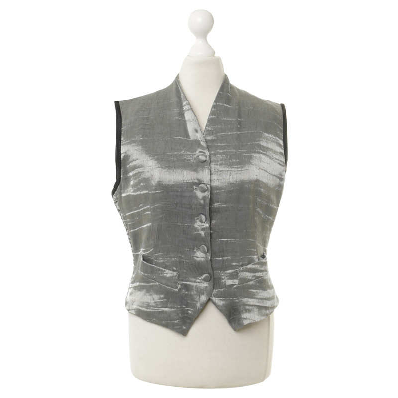 Jean Paul Gaultier Vest in metallic-look