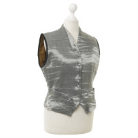 Jean Paul Gaultier Vest in metallic-look