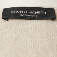 Bruno Manetti Wrap-ronde jas in beige 