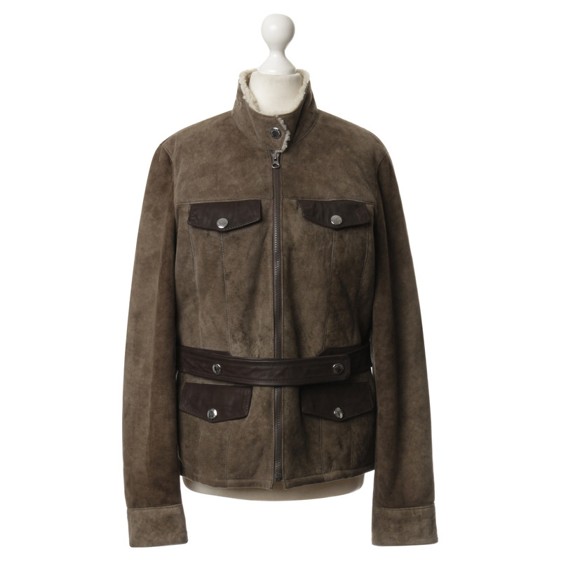 Hugo Boss Leather jacket with Sheepskin lining