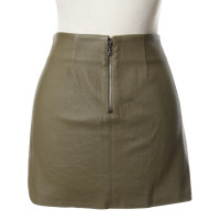 Alice + Olivia Leather skirt in green