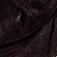 Zagliani Pythonledertasche in Violett