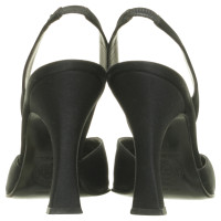 Versace Satin noir pumps