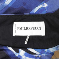 Emilio Pucci Seidenkleid in Blautönen 