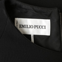 Emilio Pucci Kleid mit Leder-Besatz