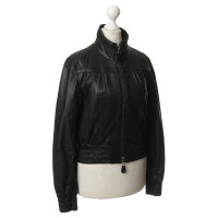 René Lezard Leather jacket in black 