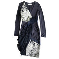 Prabal Gurung Navy party dress with marble effect