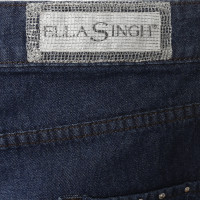 Ella Singh Jeans avec strass garniture