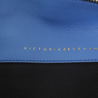 Victoria Beckham clutch in verde-blu 