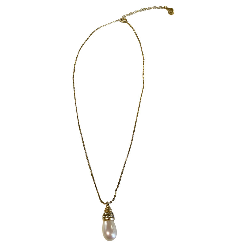 Christian Dior collier avec perle
