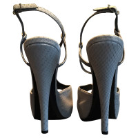 Giuseppe Zanotti Grijze Python Slingbacks