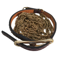 Diane Von Furstenberg Snake leather chain belt