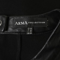 Arma Dress with leather front