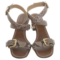 L'autre Chose Sandals made of reptile leather