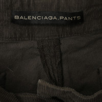 Balenciaga Pantaloni di velluto verde