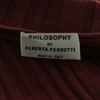 Philosophy Di Alberta Ferretti Top in het donker rood