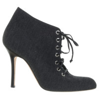 Manolo Blahnik Ankle boots with lacing 