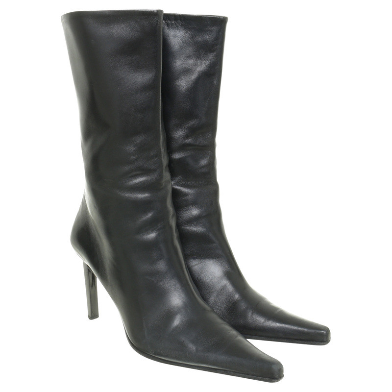 Gianmarco Lorenzi Black leather boot