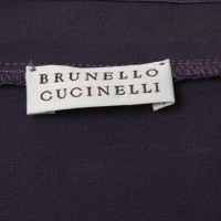 Brunello Cucinelli Top con seta e cashmere