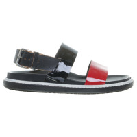 Marni zwart-rood sandalen