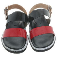 Marni Sandals in black and Red