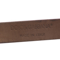 Dolce & Gabbana Cinturino in pelle di rettile