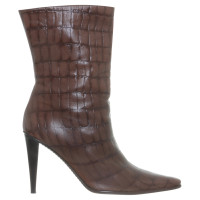 Escada Boots with reptile embossing