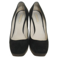 Prada Suede leather pumps in black and Brown 