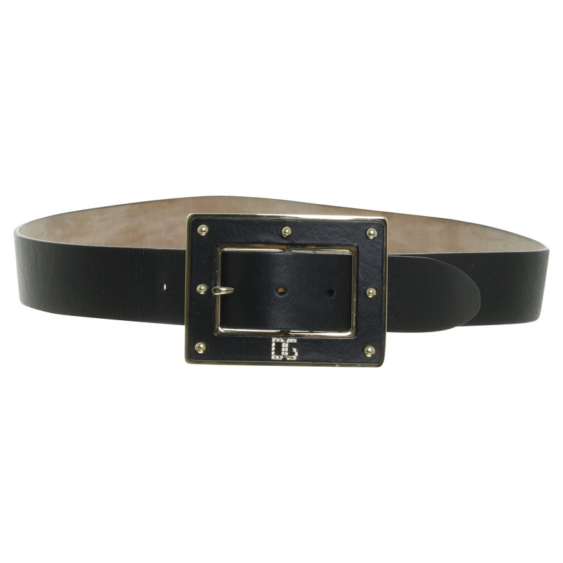 D&G Black gold buckle belt