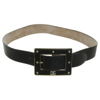 D&G Cintura con fibbia oro nero