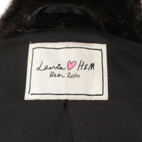 Lanvin For H&M Cappotto di pelliccia di arte in marrone