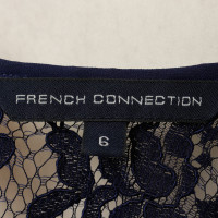 French Connection Robe en dentelle bleu