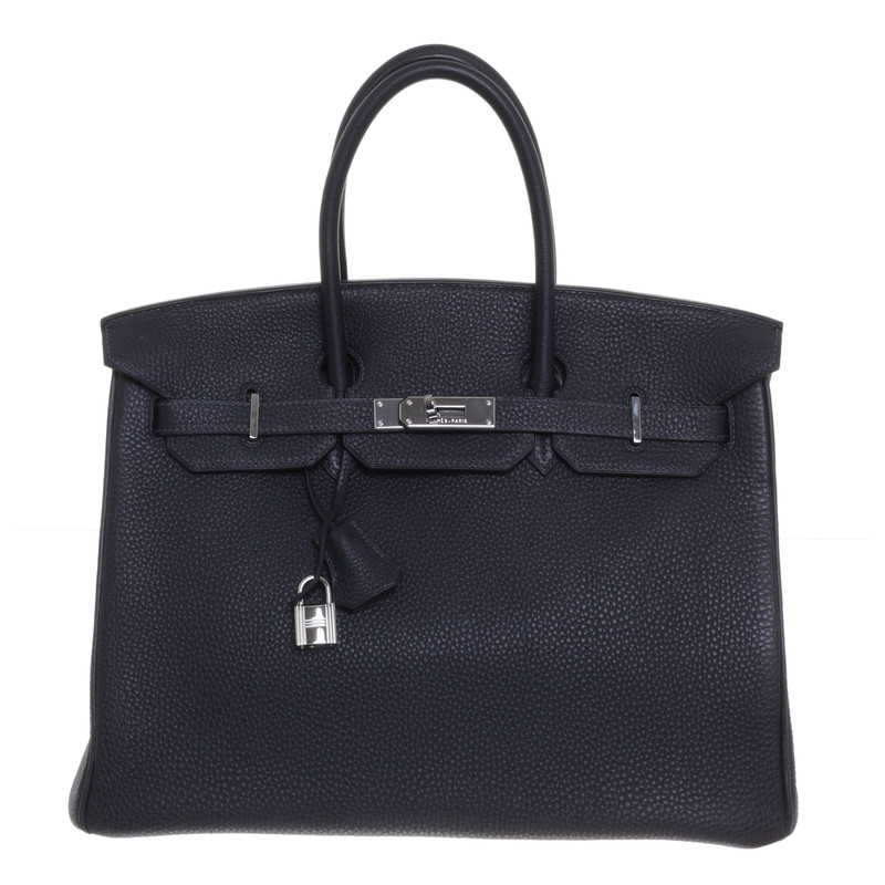 Hermès Birkin bag 35 in Navy Blue - Buy Second hand Hermès Birkin bag ...