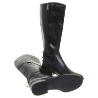 Aigner Smooth leather boots in black