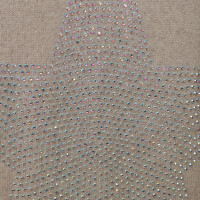 Camouflage Couture Maglia in cashmere con strass