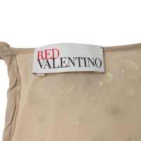 Red Valentino Robe de Tulle avec sa garniture perlée
