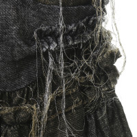 Comme Des Garçons skirt with metallic fringe