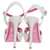 Gianni Versace High heel sandal "Versus" in white 
