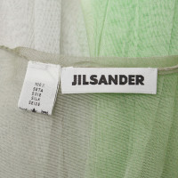 Jil Sander Zijden sjaal groen 