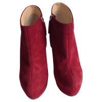 Giuseppe Zanotti Red suede ankle boots