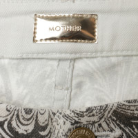 Mother Jeans in Grau-Weiß 