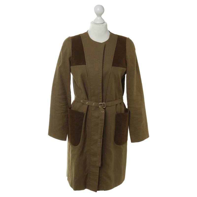 Filippa K Coat with suede inserts