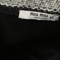 Miu Miu Tweed skirt with studs trim