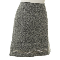 Miu Miu Tweed skirt with studs trim