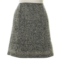 Miu Miu Tweed skirt with studs trim